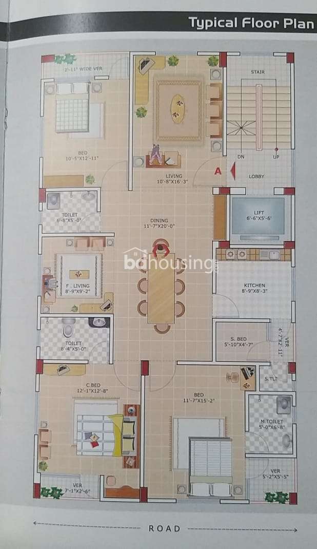 Razu Rahman, Apartment/Flats at Uttara
