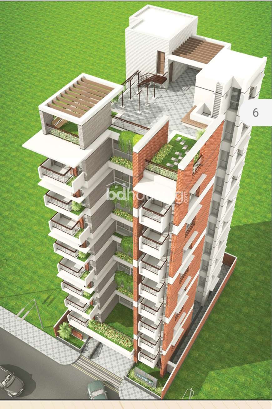 9 storied apartment building, Apartment/Flats at Bashundhara R/A