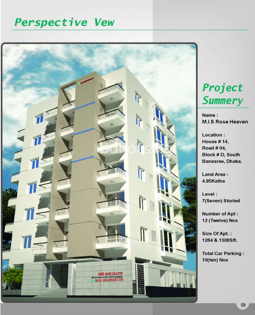 M.I.S Kohinoor Place, Apartment/Flats at Banasree