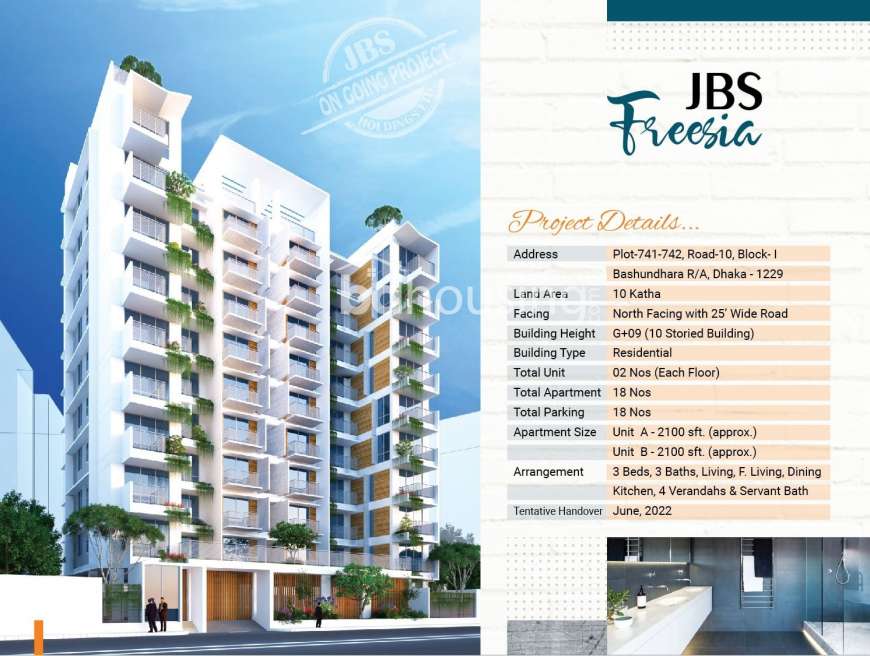 JBS HOLDINGS LTD(JBS FREESIA), Apartment/Flats at Bashundhara R/A