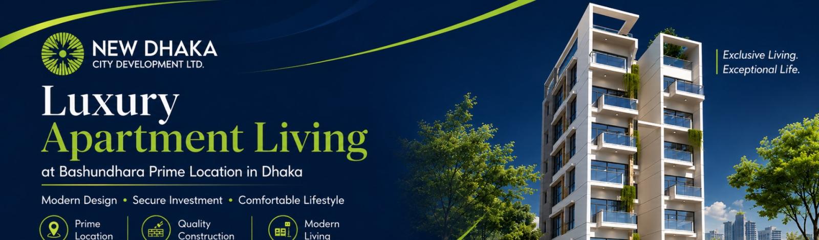 New Dhaka City Development LTD. banner