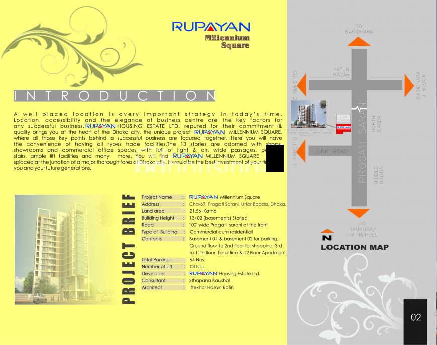 Rupayan millennium Square, Office Space at Badda