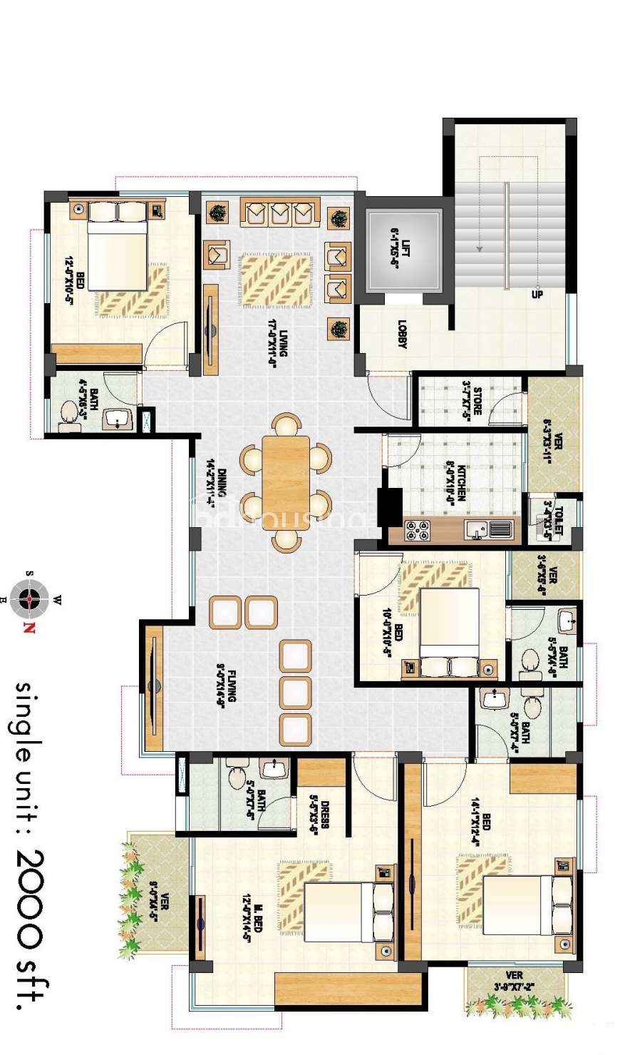 Ready,Corner Apt with Gas connection @ B Block, Apartment/Flats at Bashundhara R/A