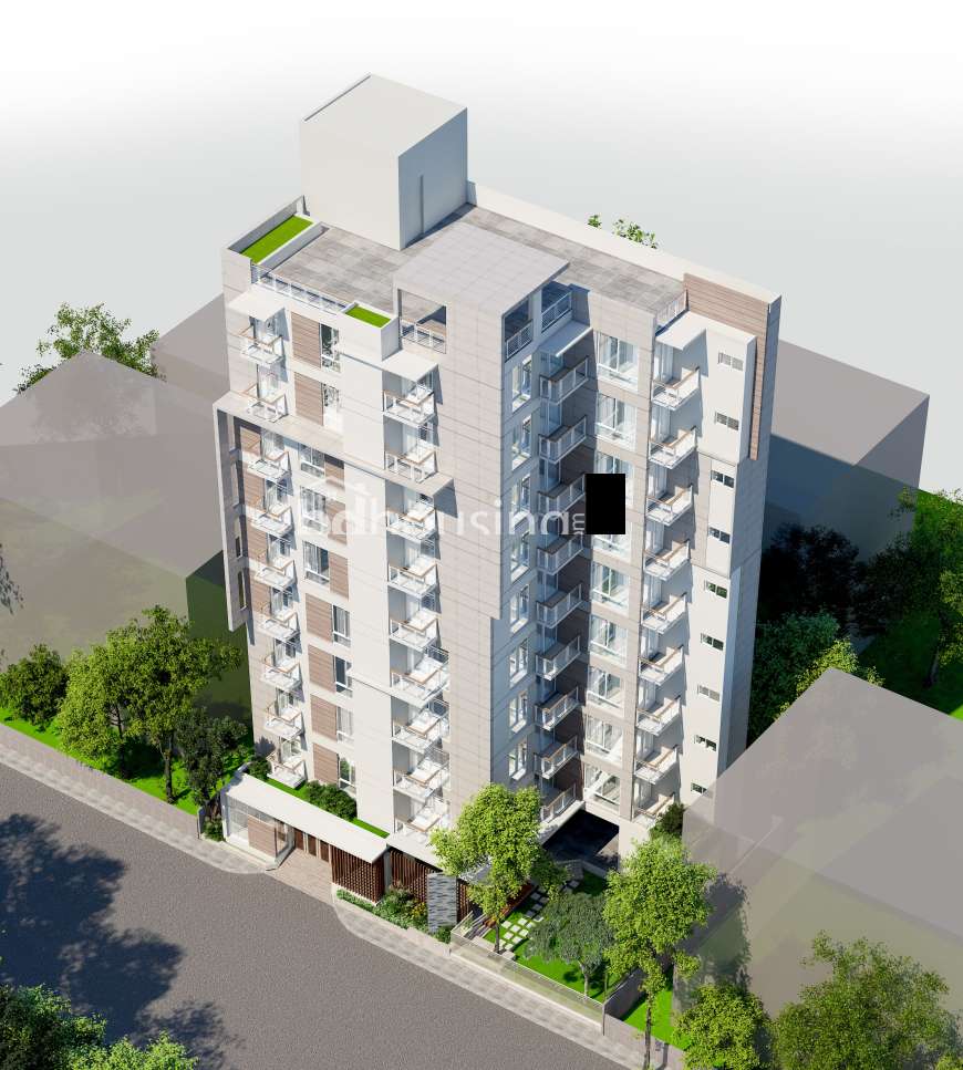 2450 sft apt with Gas connection & Lawn, Apartment/Flats at Bashundhara R/A