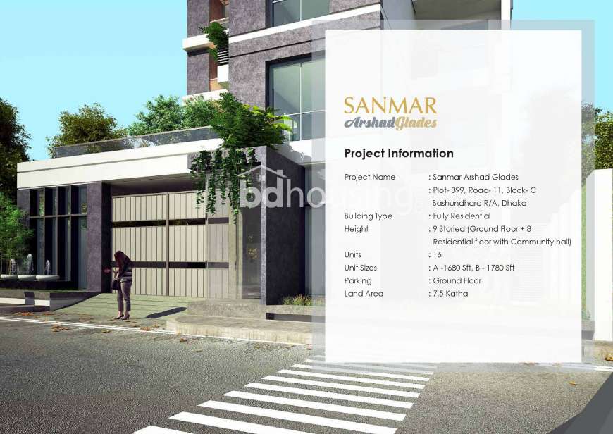 SANMAR ARSHAD PARK., Apartment/Flats at Bashundhara R/A