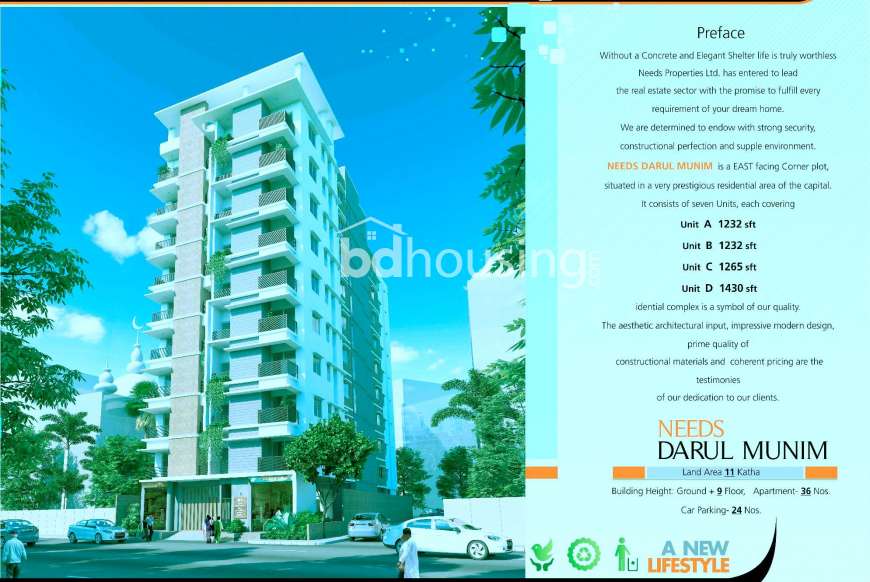 Needs Darul Munim, Apartment/Flats at Pirerbag