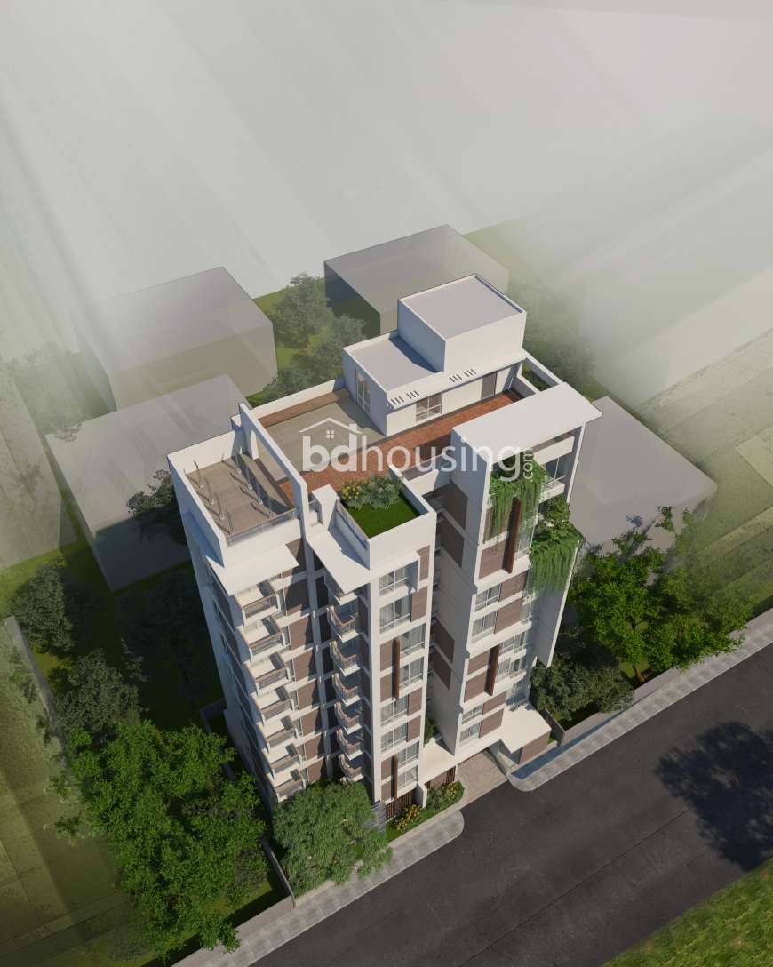 2235 sft Single unit Apt with Gas connection., Apartment/Flats at Uttara