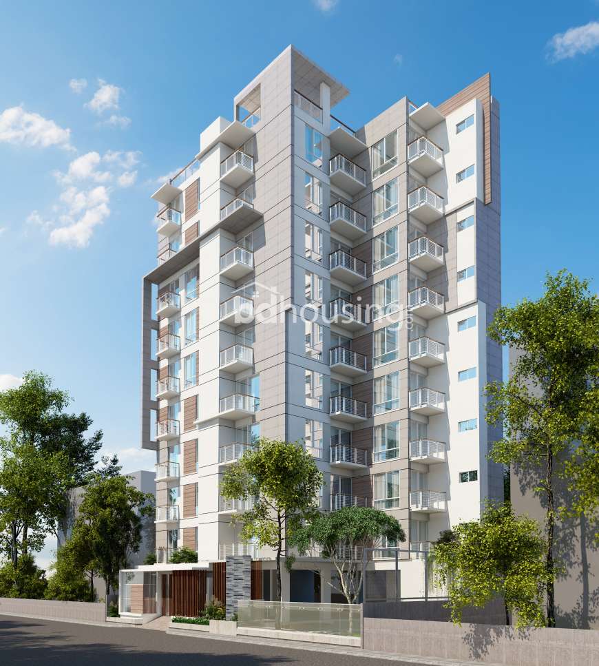 2450 sft Exclusive apt with Lawn & Gas., Apartment/Flats at Bashundhara R/A