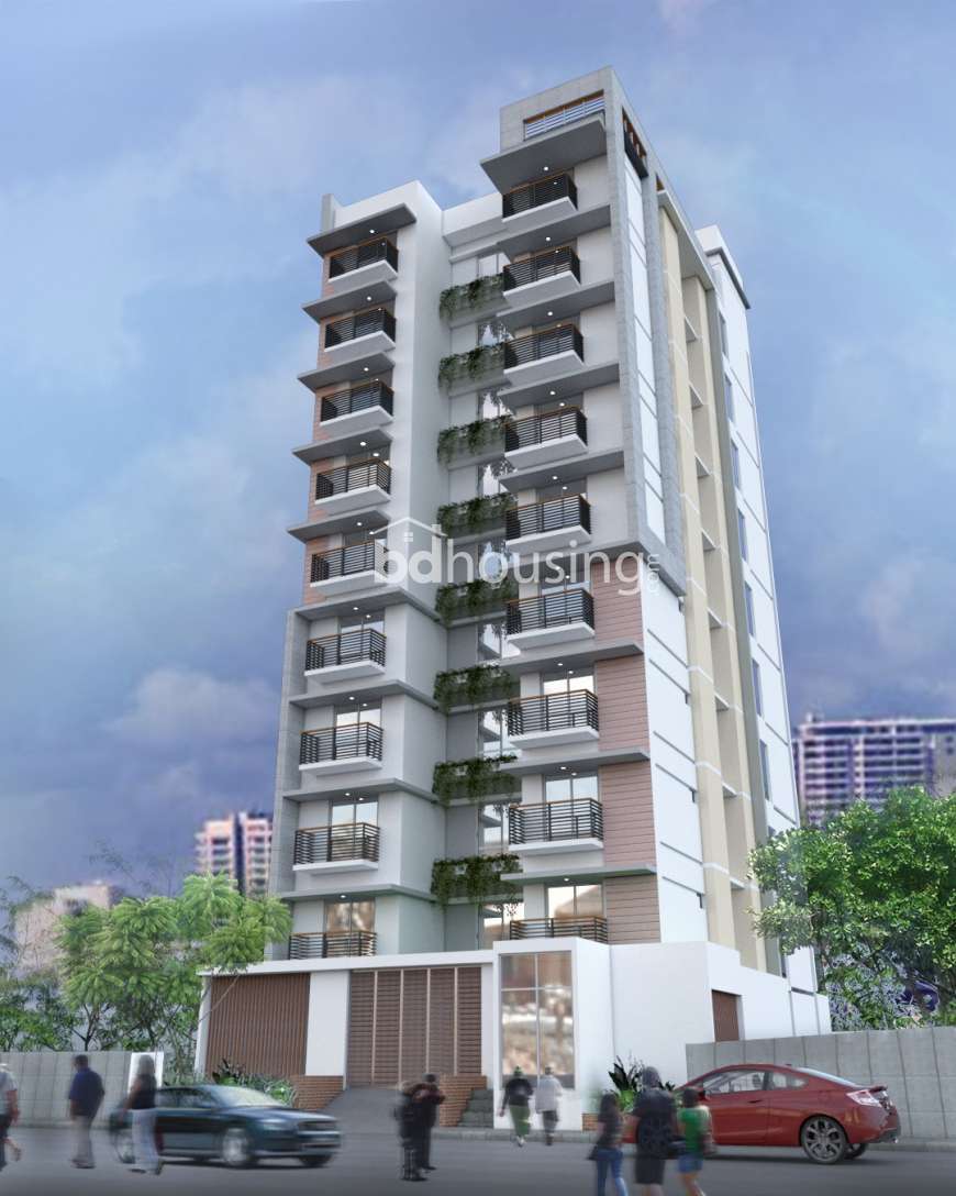 2020 sft 3 bed apt with Gas connection., Apartment/Flats at Bashundhara R/A