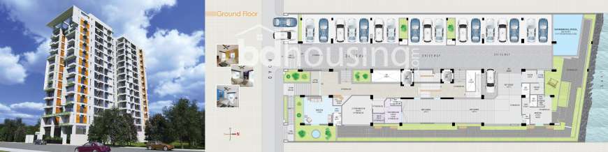 4025sft Exclusive Apt.@ I Block with Gym & Pool, Apartment/Flats at Bashundhara R/A