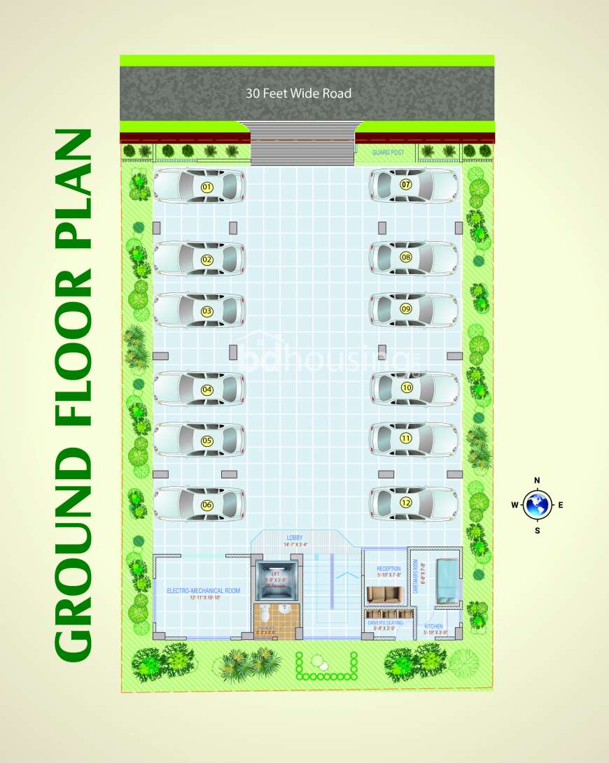 1350 sft flat at Uttara sector-6, Apartment/Flats at Uttara