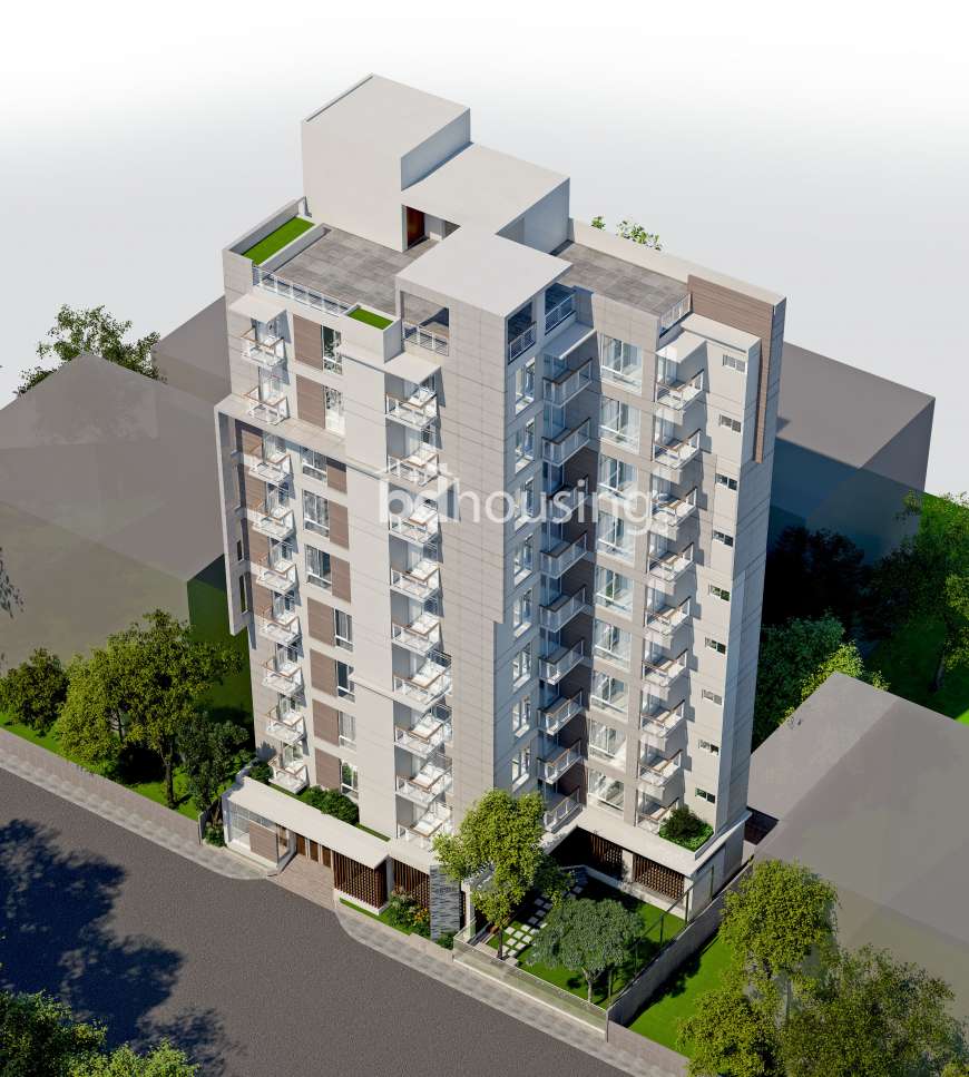 2450sft Apt with Gas & Lawn, Apartment/Flats at Bashundhara R/A