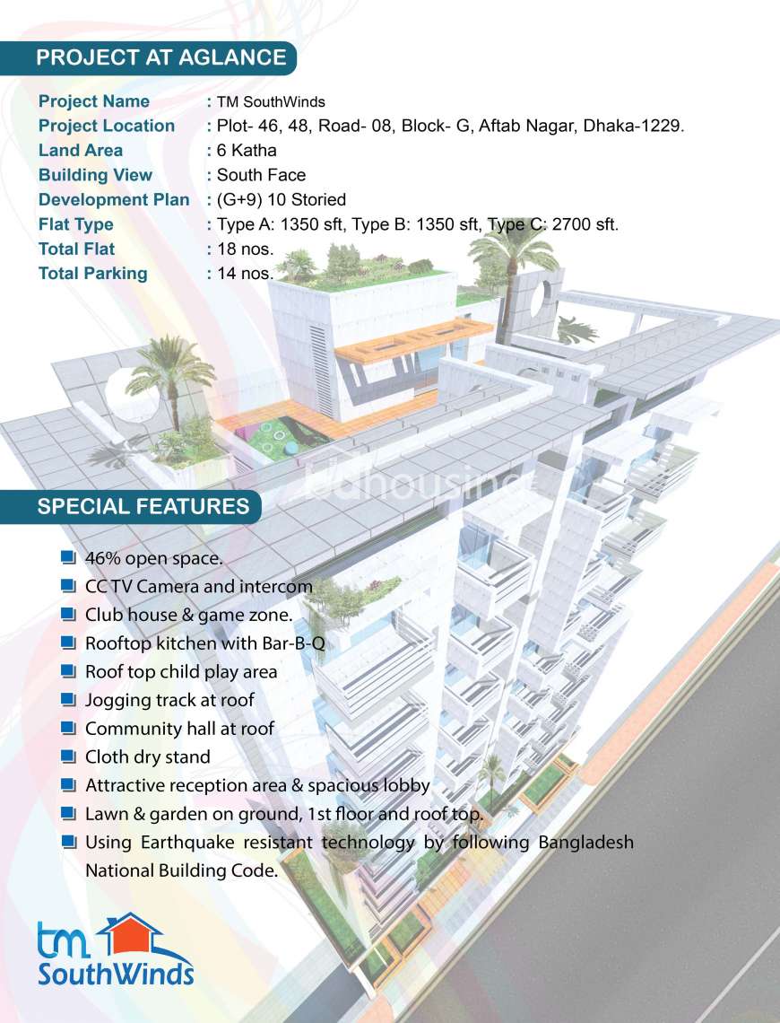 TM South Winds, Apartment/Flats at Aftab Nagar