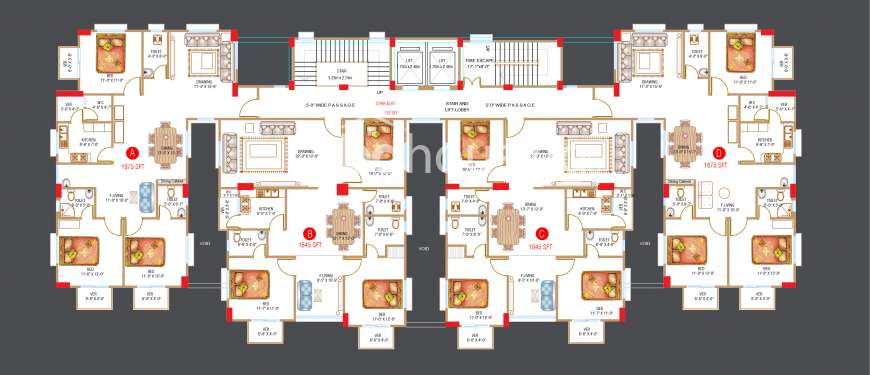 RRichmond Shaheen's Dream , Apartment/Flats at Bashundhara R/A