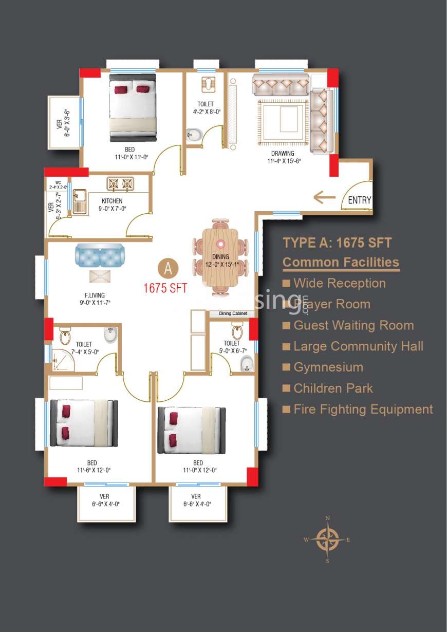 RRichmond Shaheen's Dream , Apartment/Flats at Bashundhara R/A