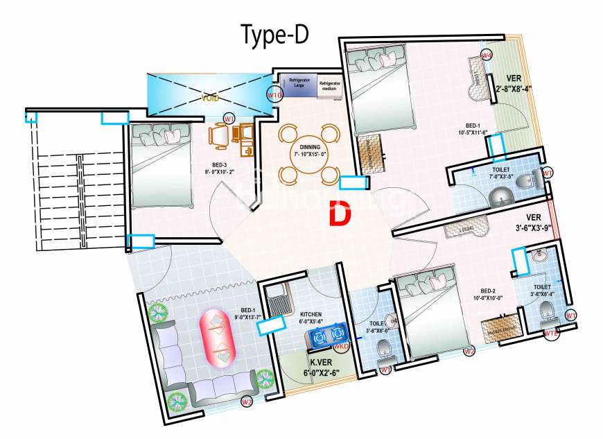 Woodland Dakhina, Apartment/Flats at Mohakhali