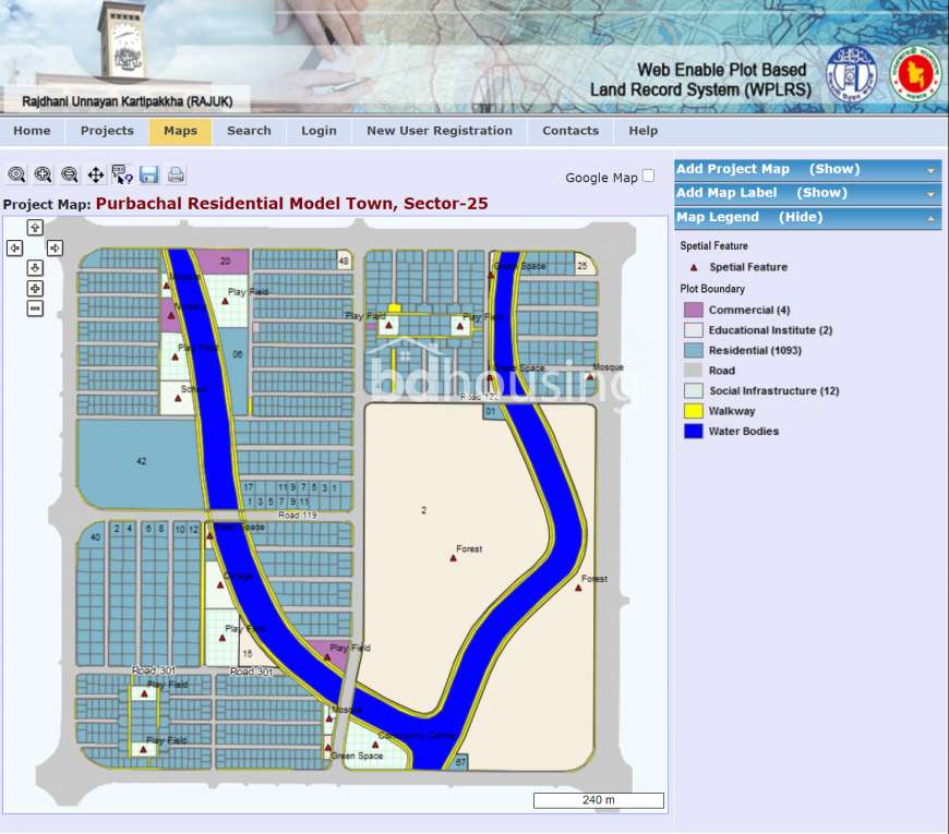 Purbachal 5 Katha Plot Sale Sector-25, Residential Plot at Purbachal