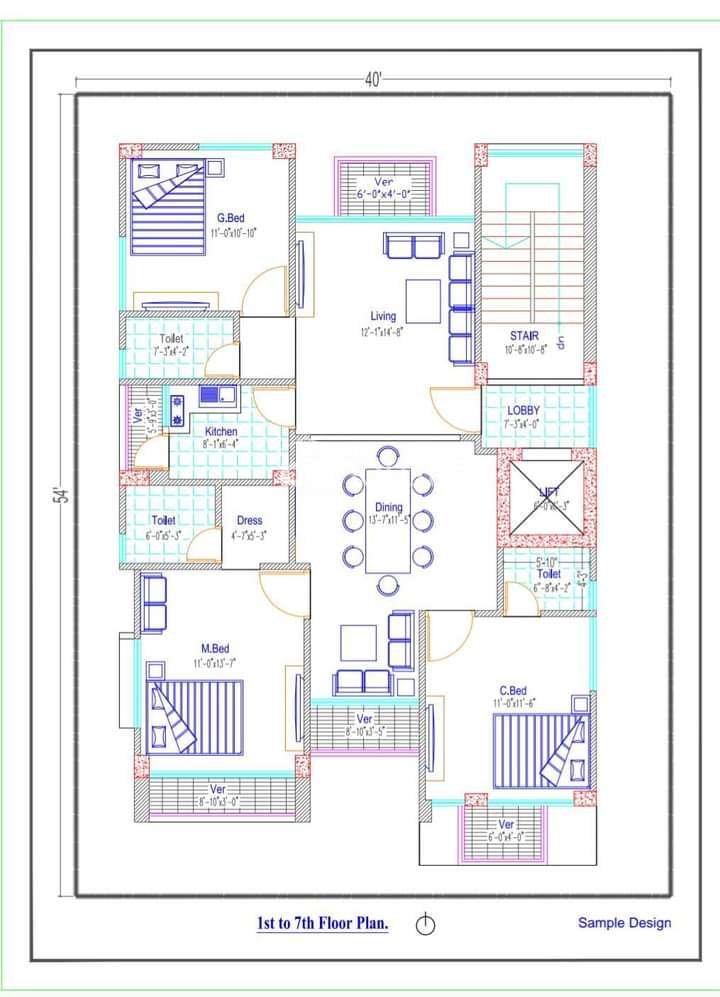 1500 sft+/-flat, Apartment/Flats at Bashundhara R/A