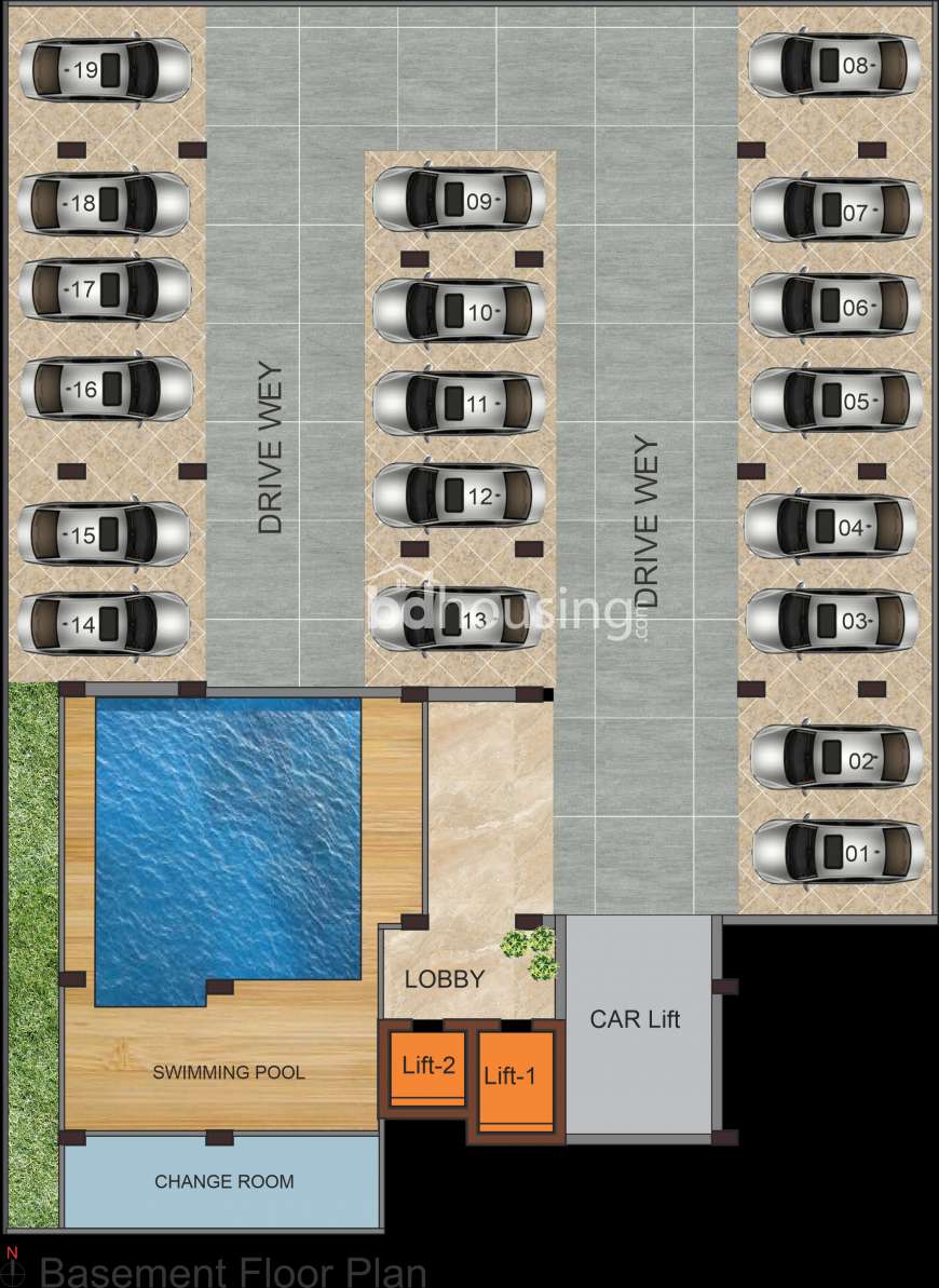 4500Tk/sft Upcoming Luxerious 2400sft FlatLand share sale@Bashundhara R/A Block# A , Apartment/Flats at Bashundhara R/A