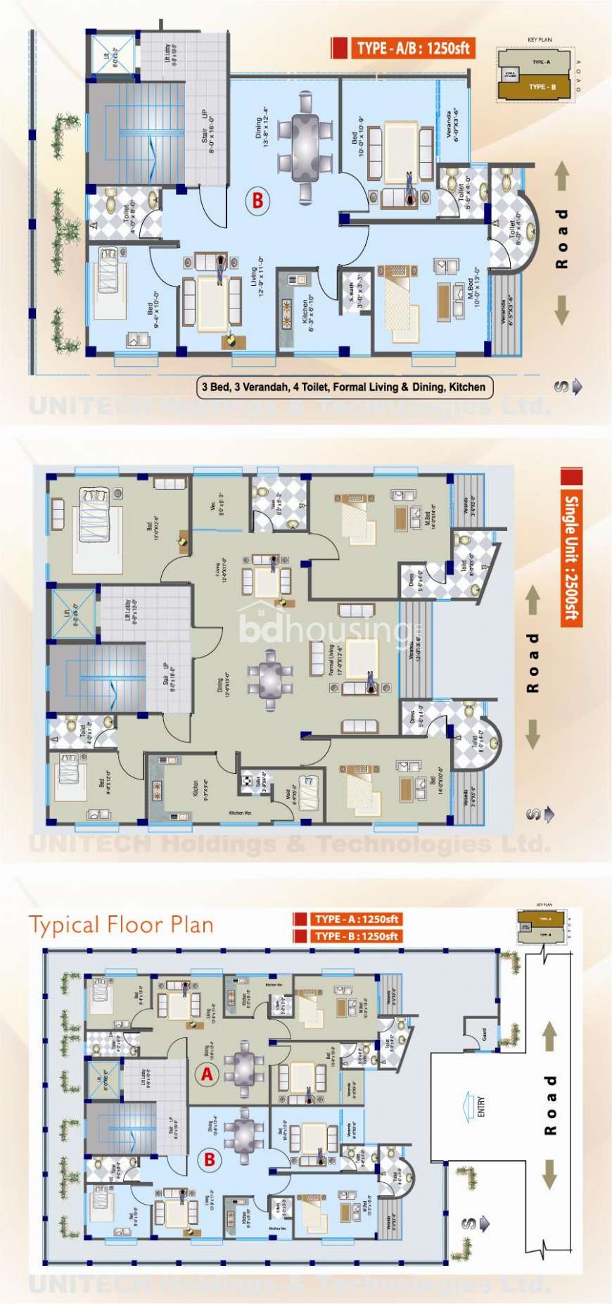 UNITECH Jubilee, Apartment/Flats at Bashundhara R/A