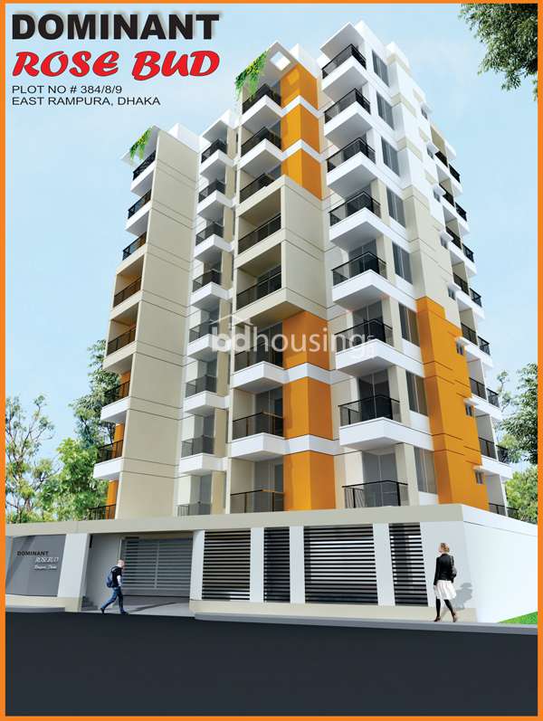 Dominant Rose Bud, Apartment/Flats at Rampura