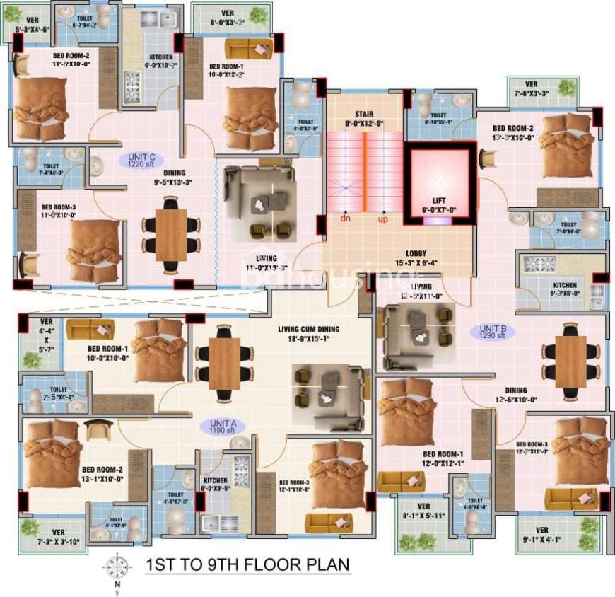 Flat, Apartment/Flats at Basila