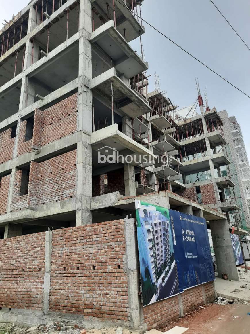 2130 sft 3/4 bed Apt. opposite of Play-Pen School., Apartment/Flats at Bashundhara R/A