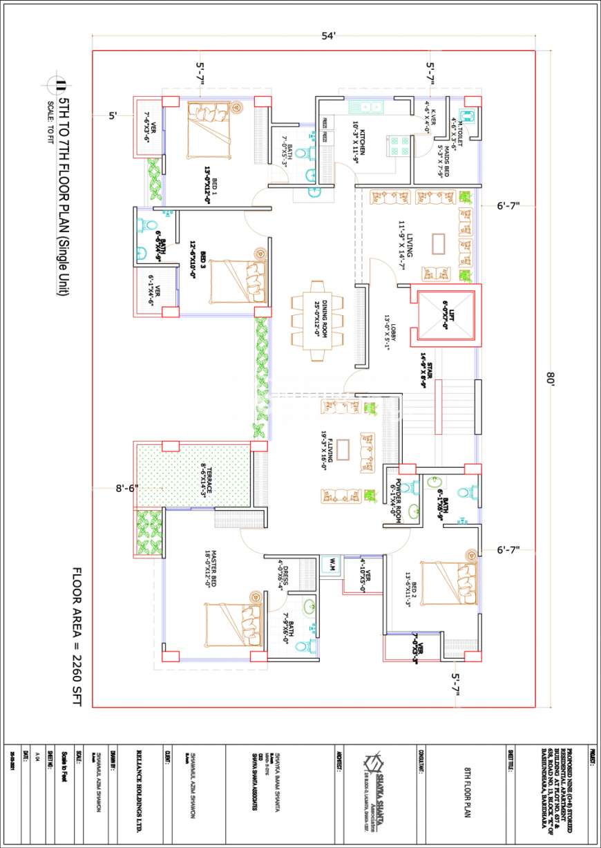 Reliance Hasna Hena, Apartment/Flats at Bashundhara R/A