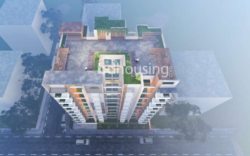 4 Bed 2190 sft Corner Apartment @ K Block, Apartment/Flats at Bashundhara R/A