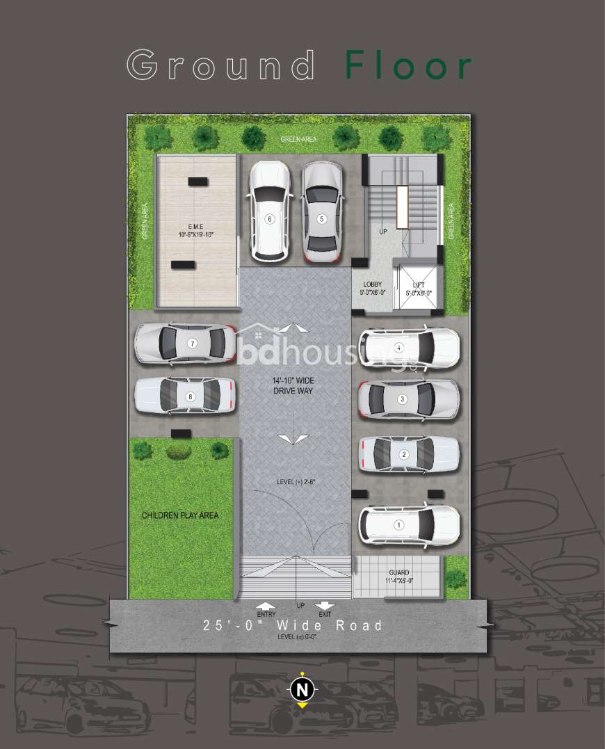 Lake Wood Spring, Apartment/Flats at Bashundhara R/A