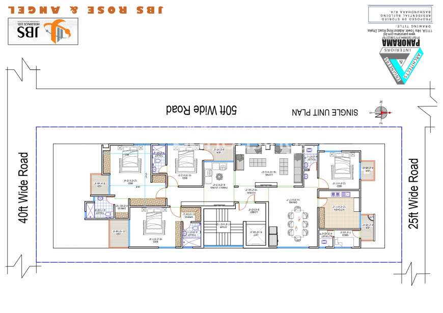 3 side open,4bed, 2650 sft corner Apt @ K block., Apartment/Flats at Bashundhara R/A