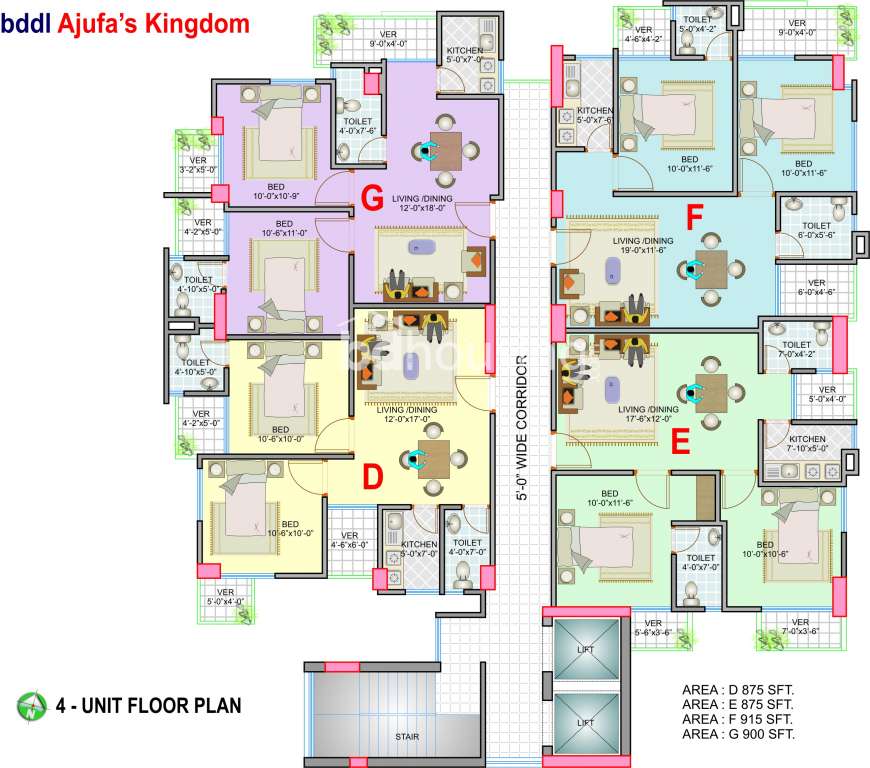 Ajufa's Kingdom, Apartment/Flats at Mohammadpur