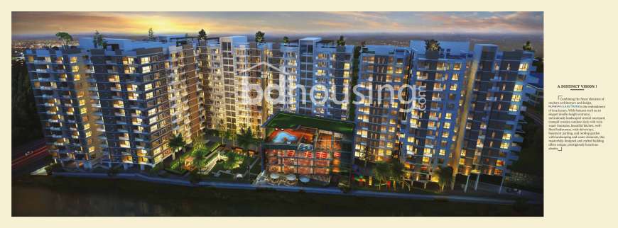 Rupayan Lake Castle, Apartment/Flats at Bashundhara R/A