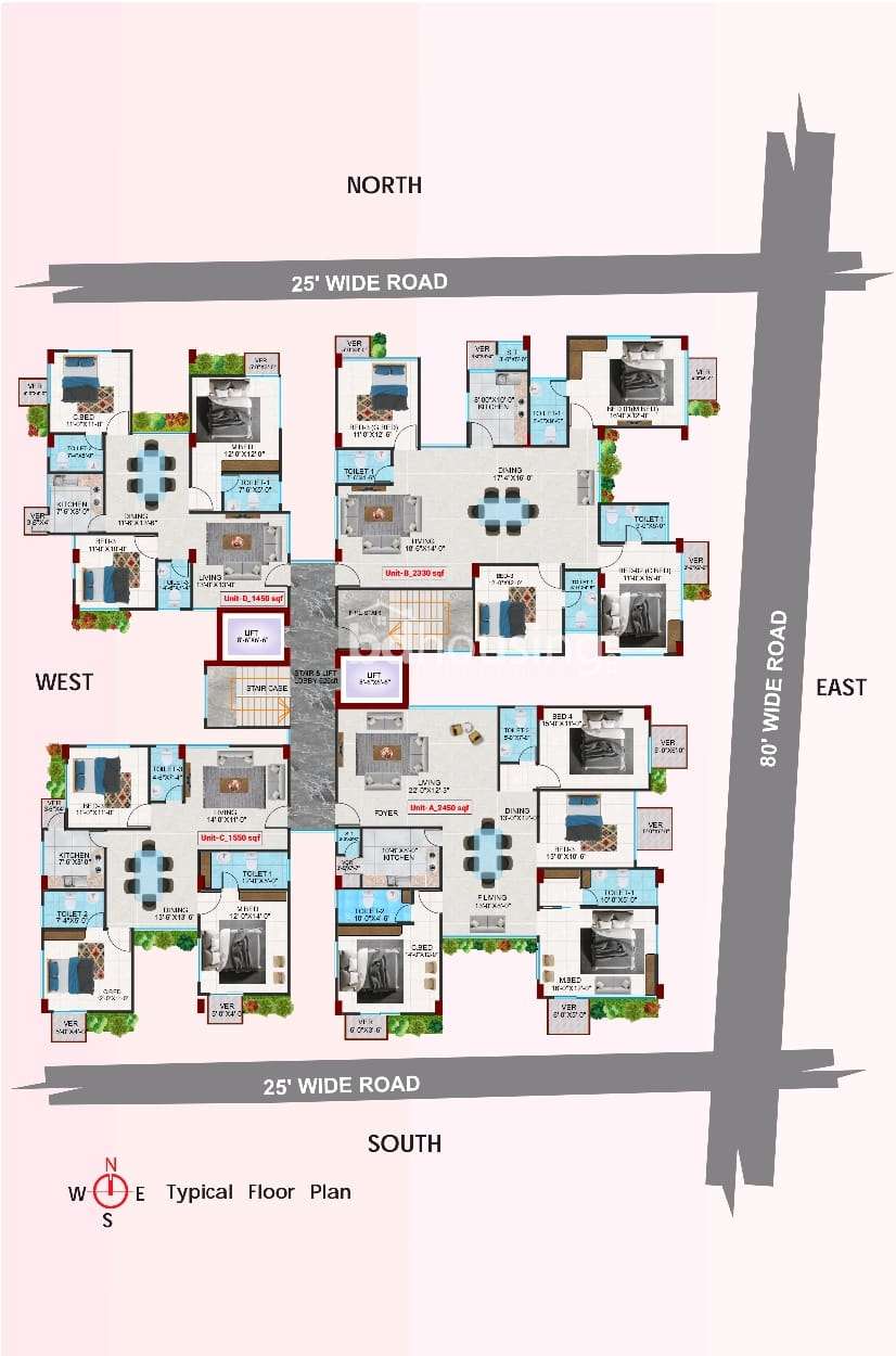 Dream way properties Ltd , Land Sharing Flat at Bashundhara R/A