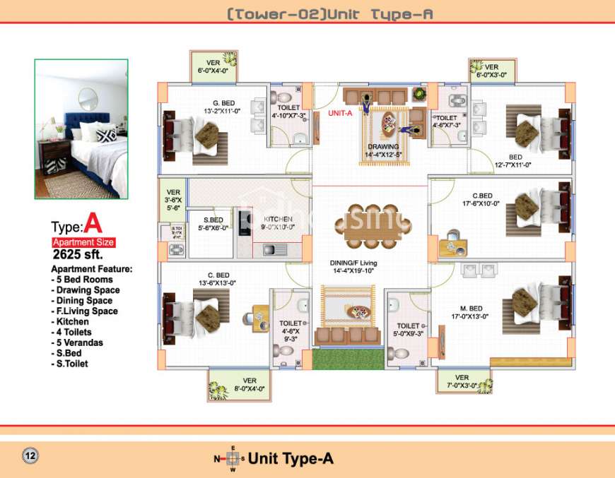 Akota Green palace (Condominium Building project), Apartment/Flats at Uttara