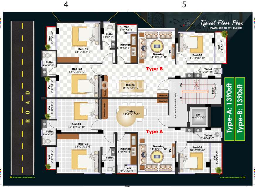 SCION SUFIA MANSION, Apartment/Flats at Rampura