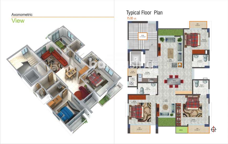 HomeStead Estela, Apartment/Flats at Bashundhara R/A