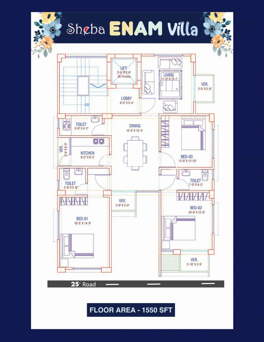 Sheba Enam Keya Neer, Apartment/Flats at Bashundhara R/A