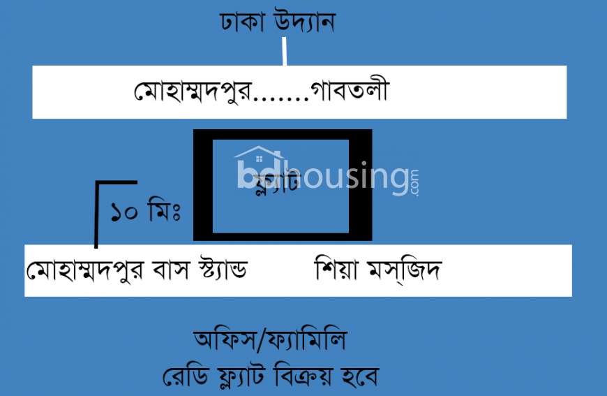 flat, Apartment/Flats at Mohammadpur