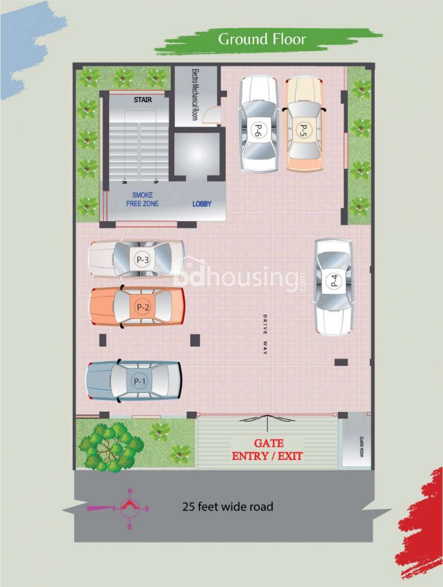 Ongoing 1575 sft South Facing Flat flat at Block H Bashundhara, Apartment/Flats at Bashundhara R/A