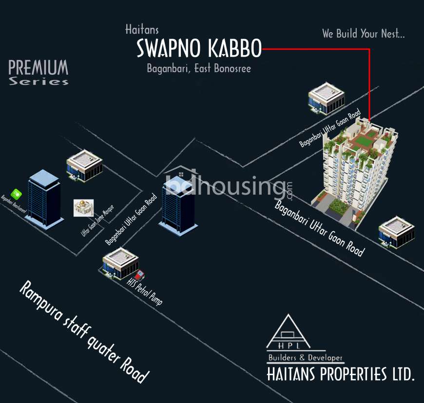 Haitans Swapno Kabbo, Apartment/Flats at Banasree