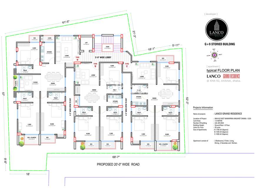 LANCO GRAND RESIDENCE, Apartment/Flats at Khilkhet