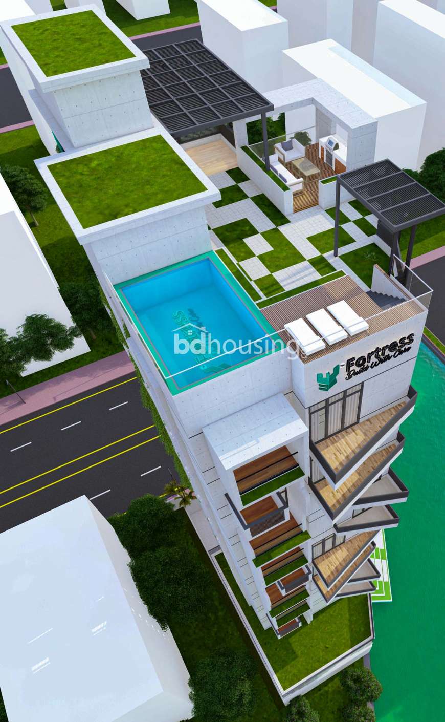 Fortress Tuberose, Land Sharing Flat at Bashundhara R/A