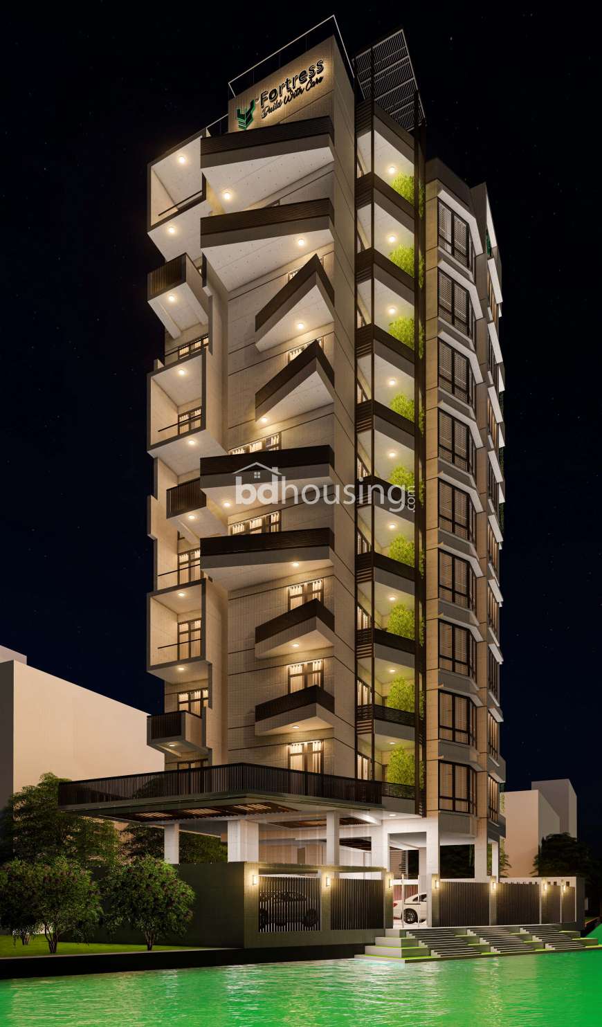 Fortress Tuberose, Land Sharing Flat at Bashundhara R/A