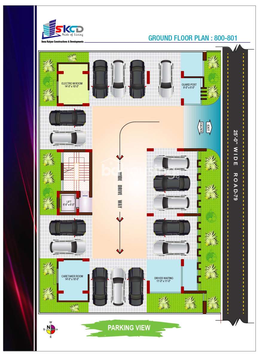 1720 sqft, Apartment/Flats Sale Bashundhara., Apartment/Flats at Bashundhara R/A