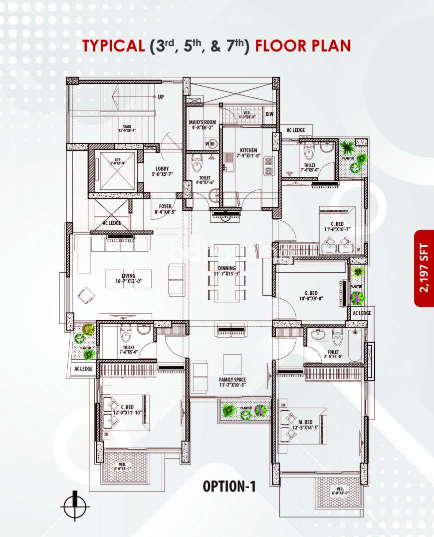 KHL Labony, Apartment/Flats at Bashundhara R/A