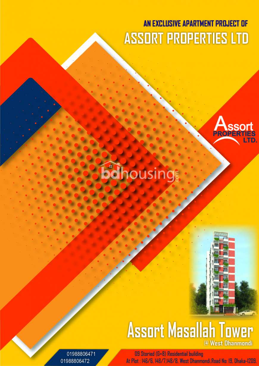 Assort Masallah Tower, Apartment/Flats at West Dhanmondi