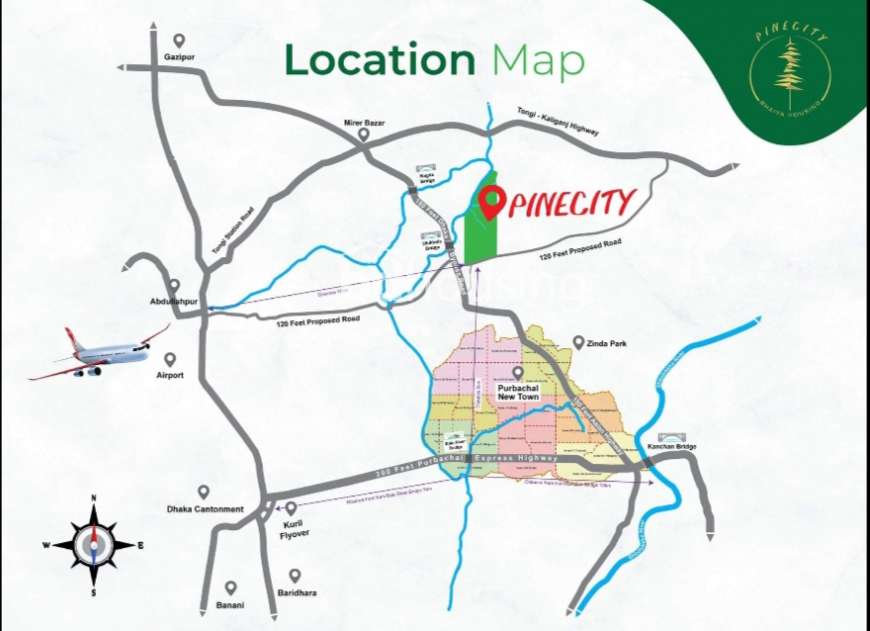 Pine City Purbachal, Residential Plot at Purbachal