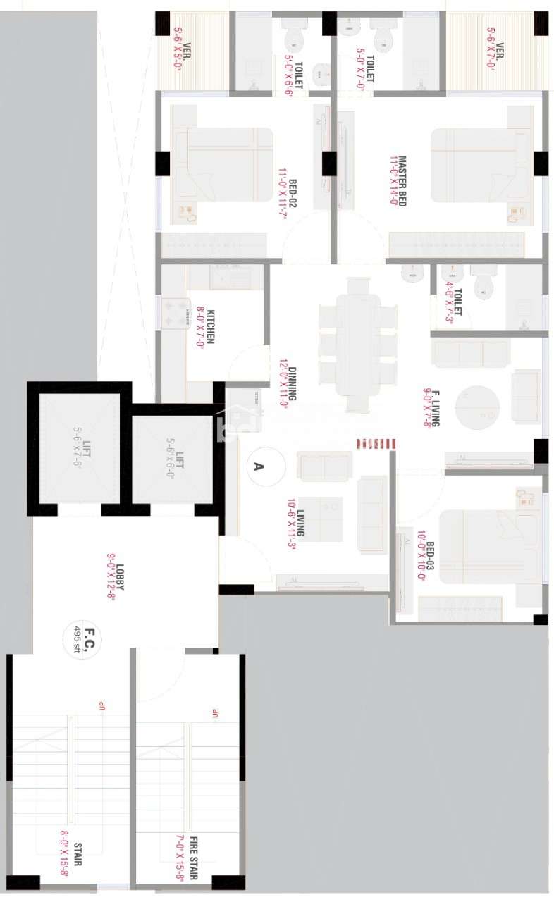 She-Anch South Spring Complex, Land Sharing Flat at Basila