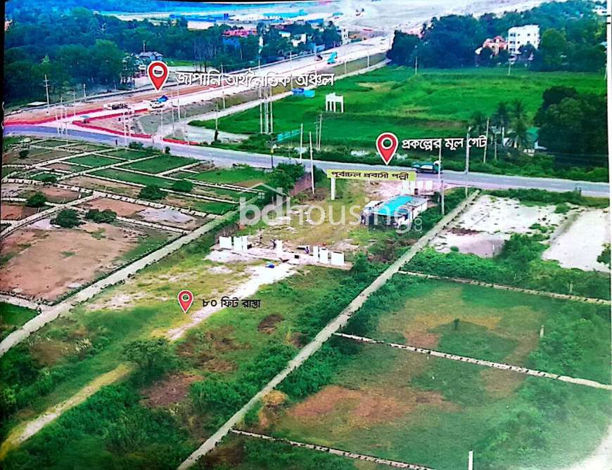 Probashi Palli Group, Residential Plot at Purbachal